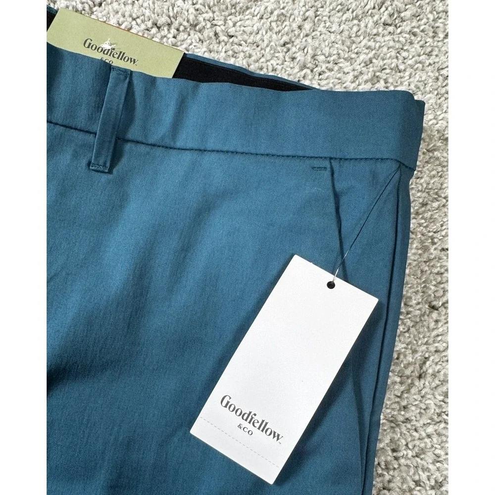 NEW Goodfellow Tech Shorts Moisture Wicking Quick Dry‎ Blue Mens 40 Inseam 7